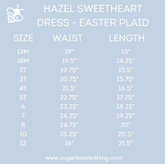 Mini Hazel Sweetheart Dress - Easter Plaid - Sugar Bee Clothing