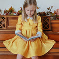 Mini Mabel Peter Pan Dress - Amber - Sugar Bee Clothing