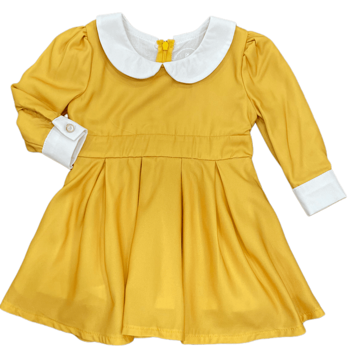 Mini Mabel Peter Pan Dress - Amber - Sugar Bee Clothing
