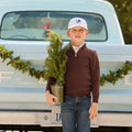 Mini Scott 3/4 Zip Sweater - Espresso - Sugar Bee Clothing