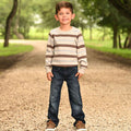 Mini Tucker Crew Sweater - Preppy Stripe - Sugar Bee Clothing