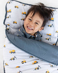 Nap Mat - Construction On Grey - Sugar Bee Clothing