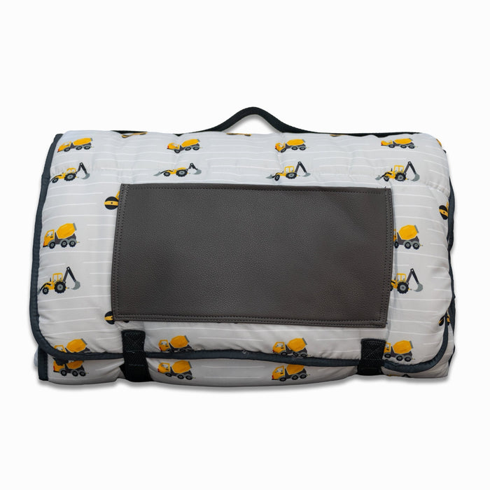 Nap Mat - Construction On Grey - Sugar Bee Clothing