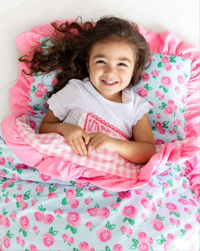 Nap Mat - Watercolor Roses - Sugar Bee Clothing