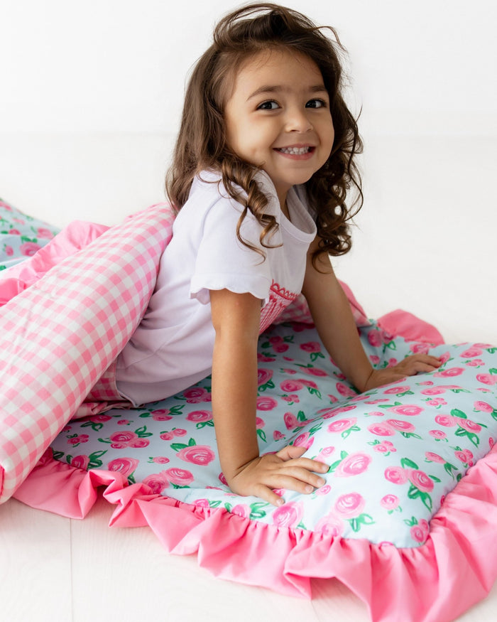 Nap Mat - Watercolor Roses - Sugar Bee Clothing