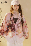 Neo-Chinese Floral Lace Loose Blouse