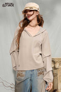 Oversized Solid Long Sleeve Hoodie