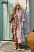 ELFSACK Patchwork Fruit Floral Midi Dress