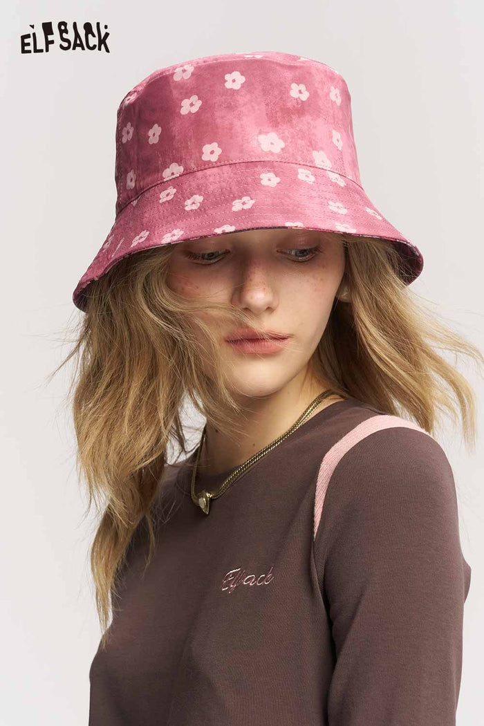 Patchwork Print Floral Bucket Hat