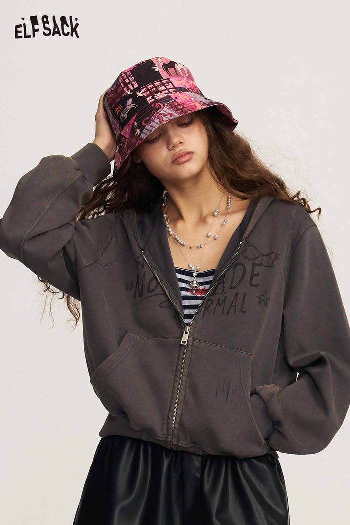 Patchwork Print Floral Bucket Hat