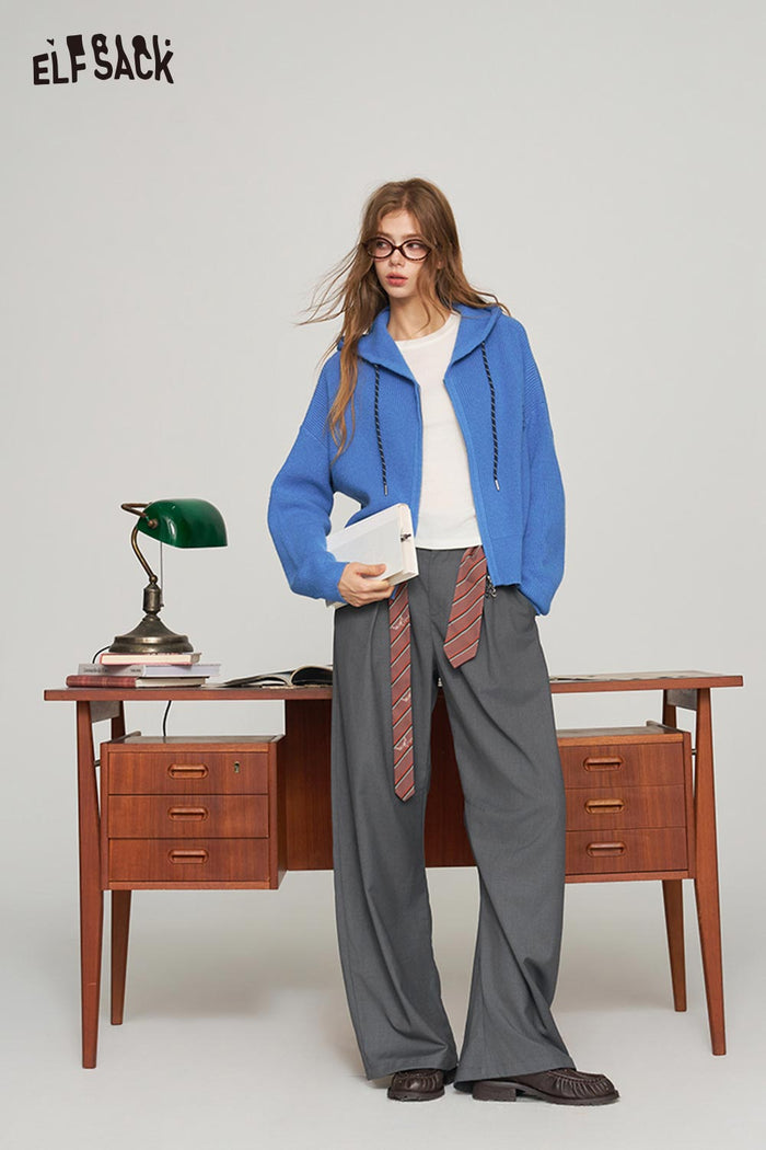 Playful Fruit Graphic Knit Pullover Sweater