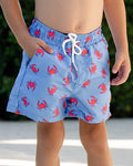 Compression Swim Shorts - Coastal Crab - Sugar Bee Clothing