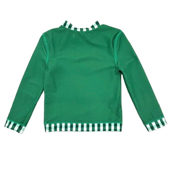 Rashguard - Green Gingham - Sugar Bee Clothing