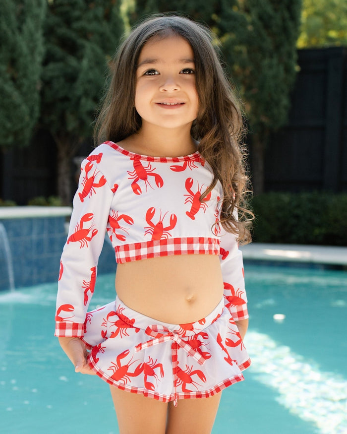 Skirt Bikini - Crawfish - Sugar Bee Clothing