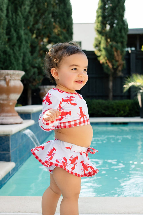 Skirt Bikini - Crawfish - Sugar Bee Clothing