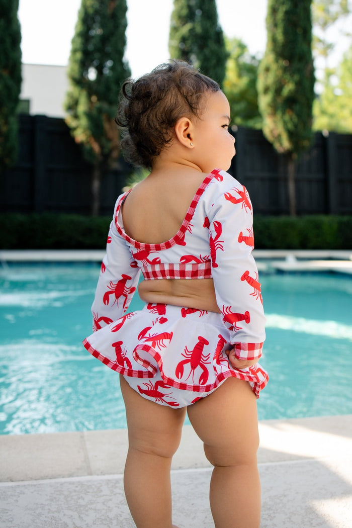 Skirt Bikini - Crawfish - Sugar Bee Clothing