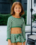 ***PREORDER***Skirt Bikini - Green Gingham - Sugar Bee Clothing