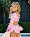 ***PREORDER***Skirt Bikini - Pink Gingham - Sugar Bee Clothing