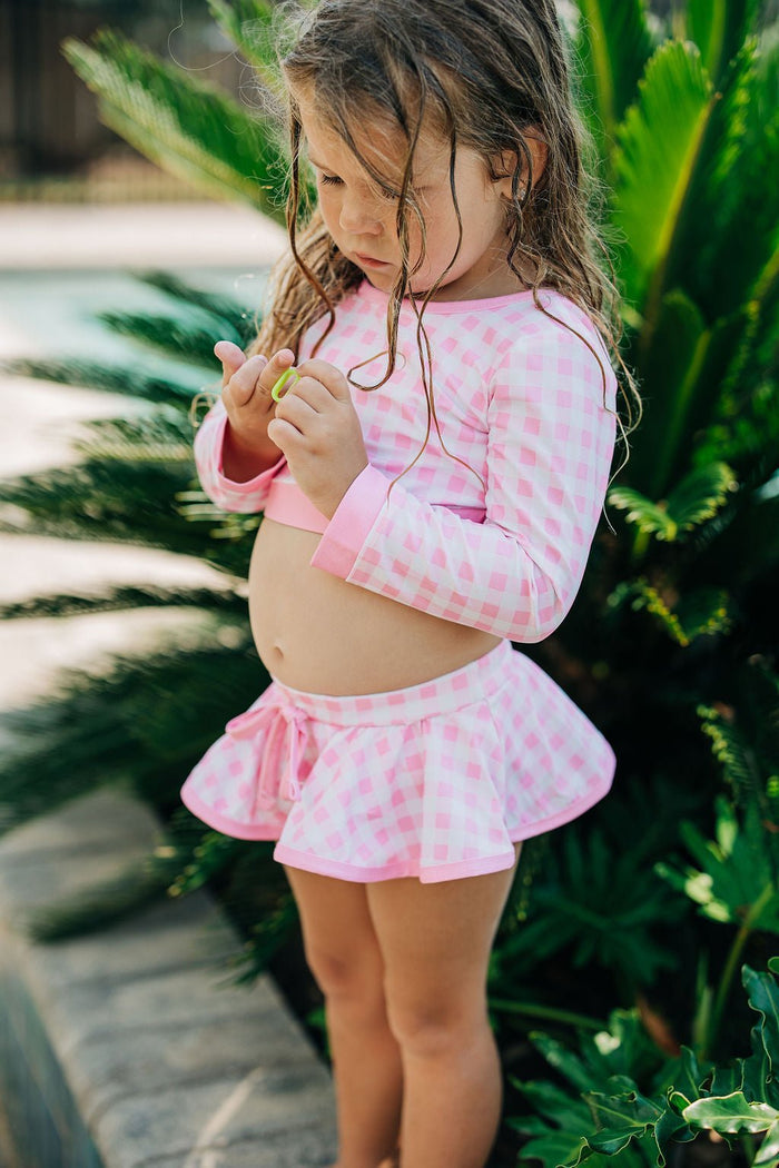 Skirt Bikini - Pink Gingham - Sugar Bee Clothing