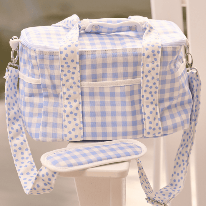 Soft - Sided Coolers - Blue Gingham - Sugar Bee Clothing