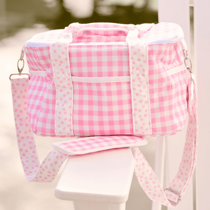 Soft - Sided Coolers - Pink Gingham - Sugar Bee Clothing