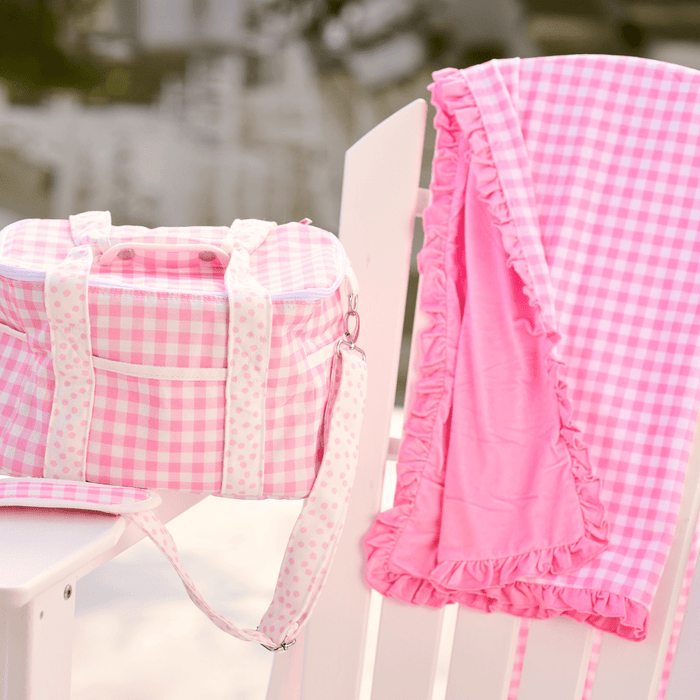 Soft - Sided Coolers - Pink Gingham - Sugar Bee Clothing