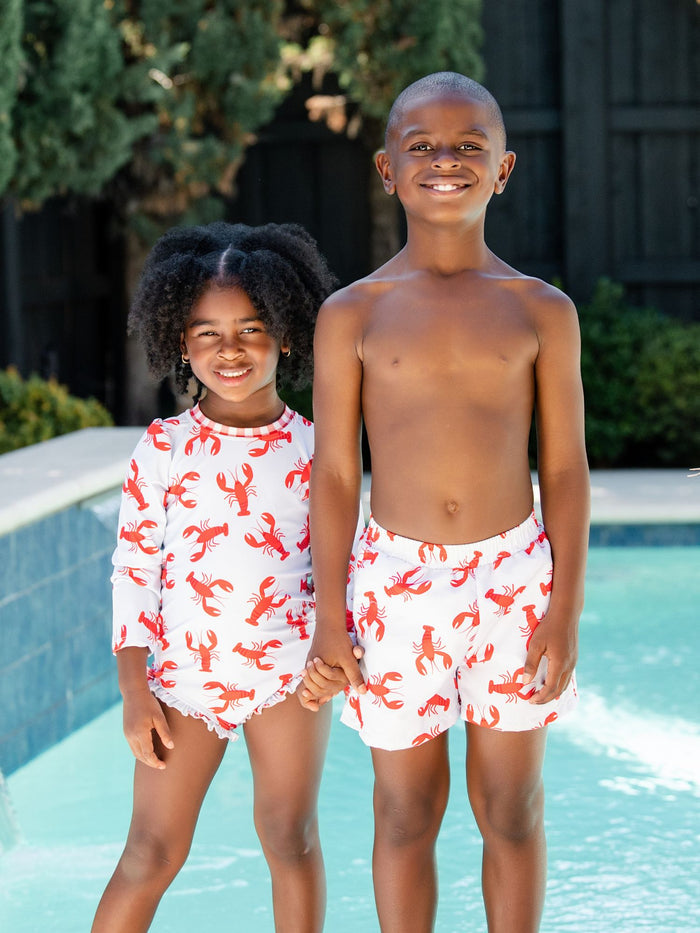 Swim Shorts - Crawfish - Sugar Bee Clothing