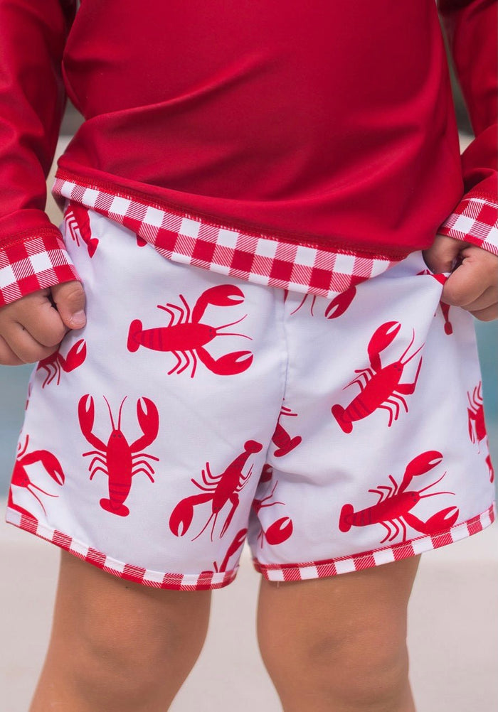 Swim Shorts - Crawfish - Sugar Bee Clothing