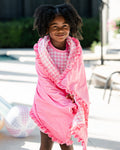 ***PREORDER***Swim Towel - Pink Gingham - Sugar Bee Clothing