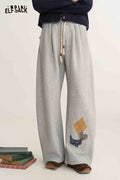 Preppy Fun Island Print Casual Pants