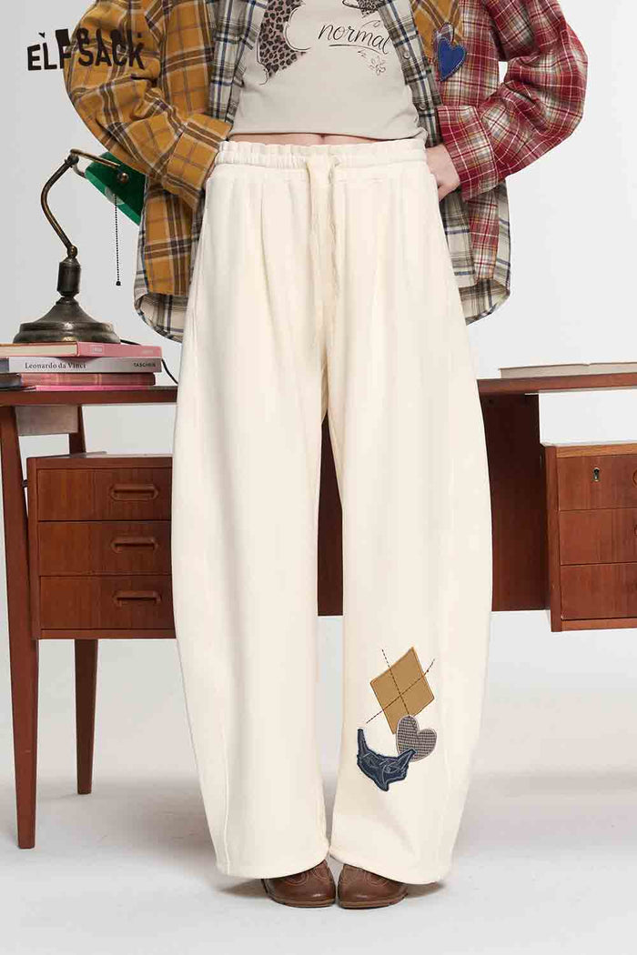 Preppy Fun Island Print Casual Pants