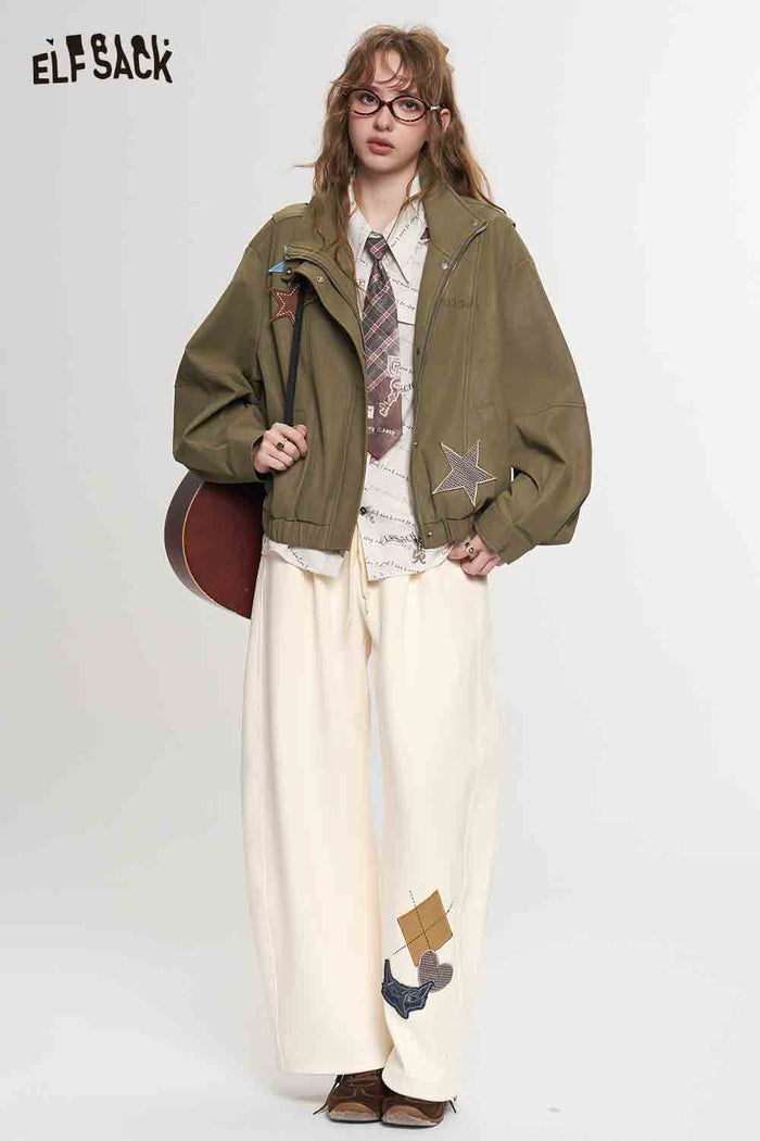 Preppy Fun Island Print Casual Pants