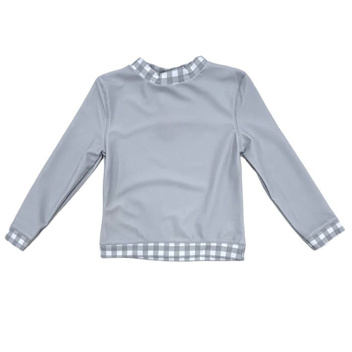 Rashguard - Grey Gingham - Sugar Bee Clothing