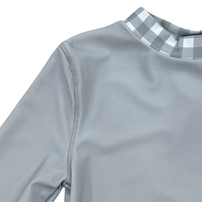Rashguard - Grey Gingham - Sugar Bee Clothing