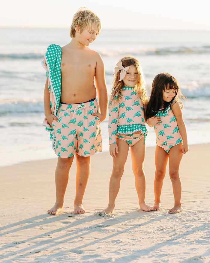 Rashguard Tankini - Sea Turtles - Sugar Bee Clothing