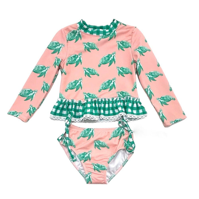 Rashguard Tankini - Sea Turtles - Sugar Bee Clothing