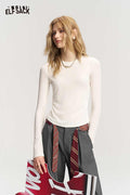 Regular Fit Cinched Waist Slogan Print T Shirt