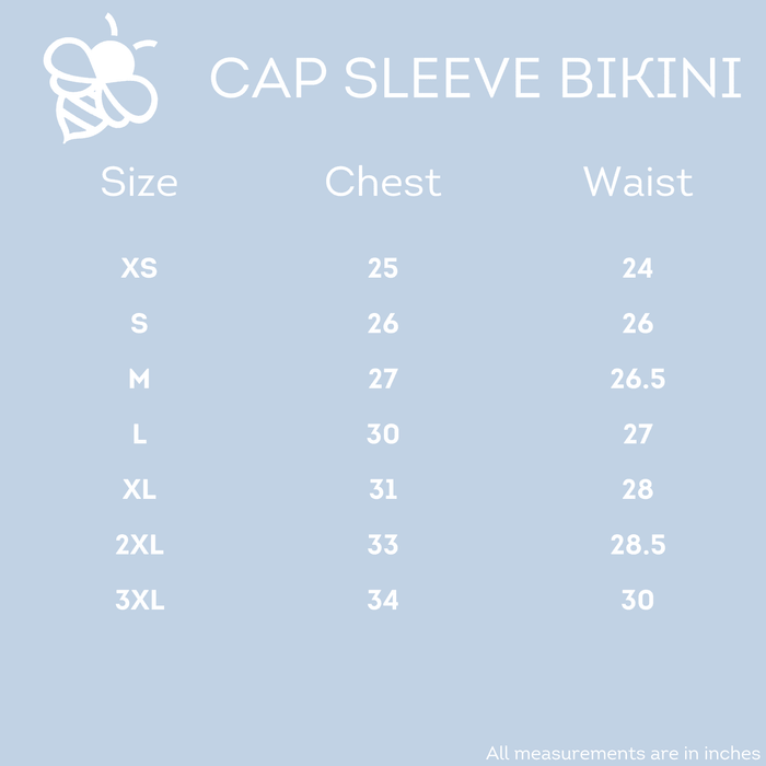Retro Cap Sleeve Bikini - Black Gingham - Sugar Bee Clothing
