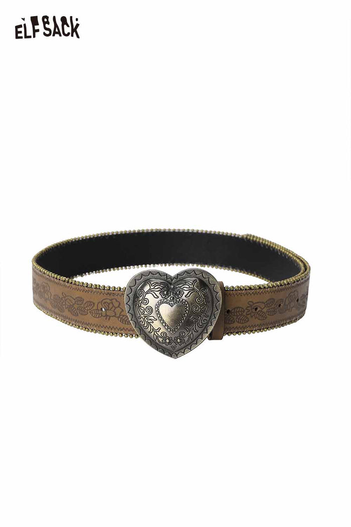 ELFSACK Retro Heart Belt Y2K Waist Chain