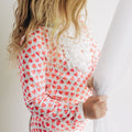 Ruffle Buttflap - Mosaic Hearts - Sugar Bee Clothing