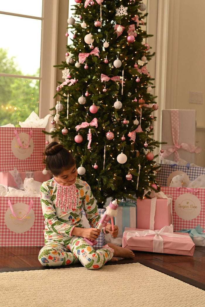 Ruffle Buttflap Pajamas - Nutcracker Holiday Lounge - Sugar Bee Clothing