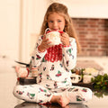 Ruffle Buttflap Pajamas - Christmas On The Farm Holiday Lounge - Sugar Bee Clothing