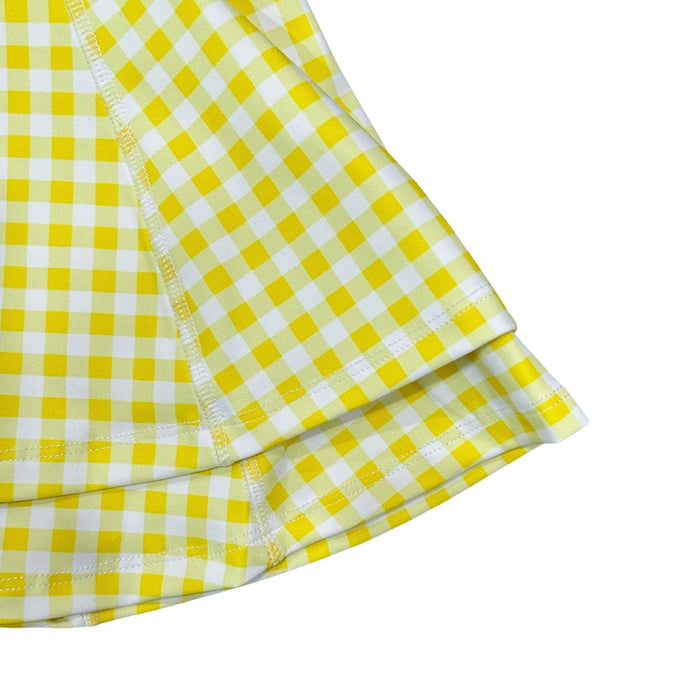 Ruffle Tennis Dress - Yellow Gingham - Sugar Bee Clothing