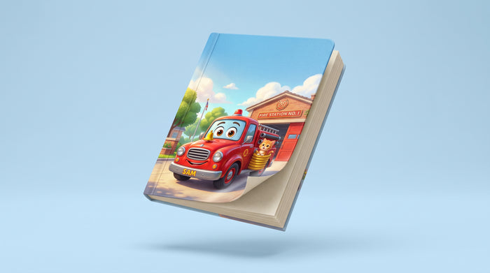 Sam the Little Fire Truck’s Big Brave Day (Instant Printable Story & Coloring Book)