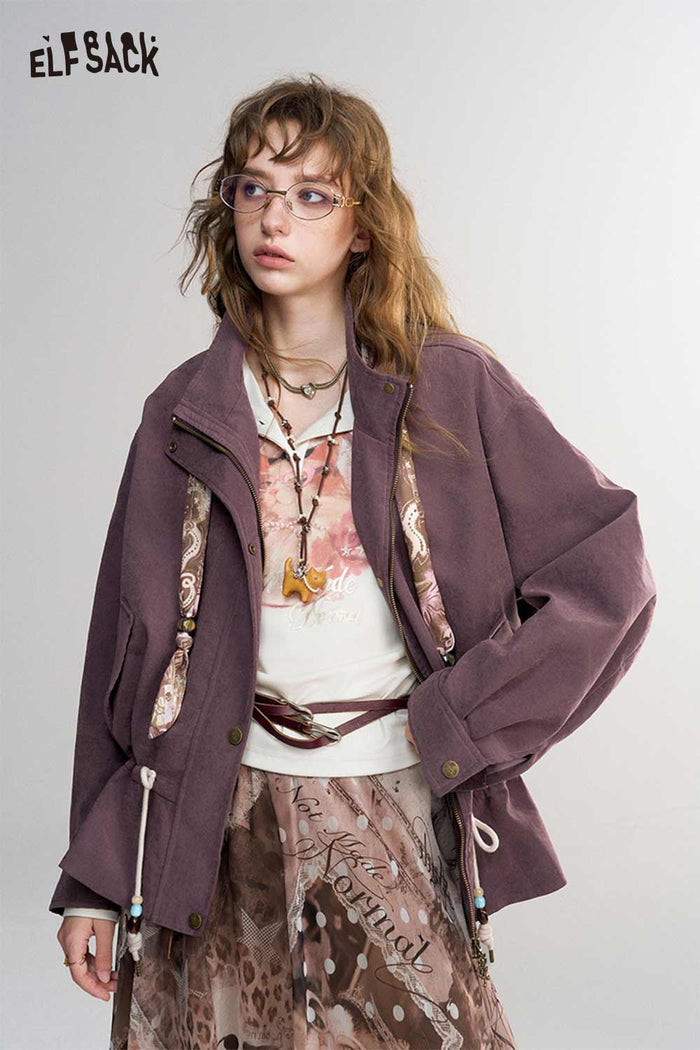 Short Jacket with Lace Hem