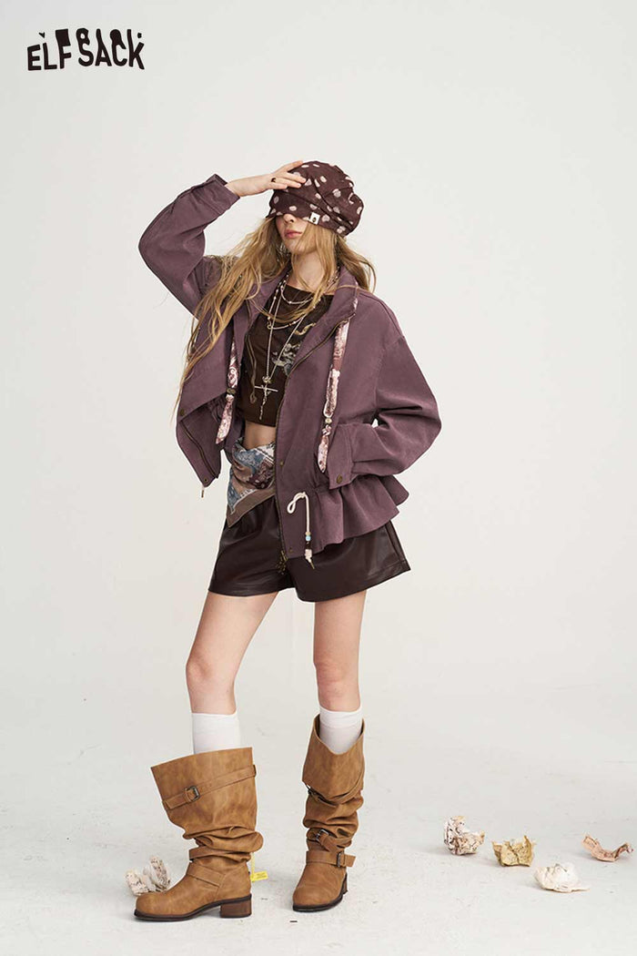 Short Jacket with Lace Hem