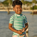 Short Sleeve Rashguard - Sea Turtle Green - Sugar Bee Clothing