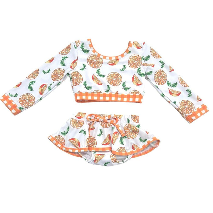 Skirt Bikini - Oranges - Sugar Bee Clothing