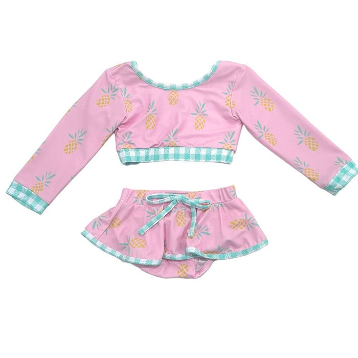 Skirt Bikini - Pink Pineapples - Sugar Bee Clothing