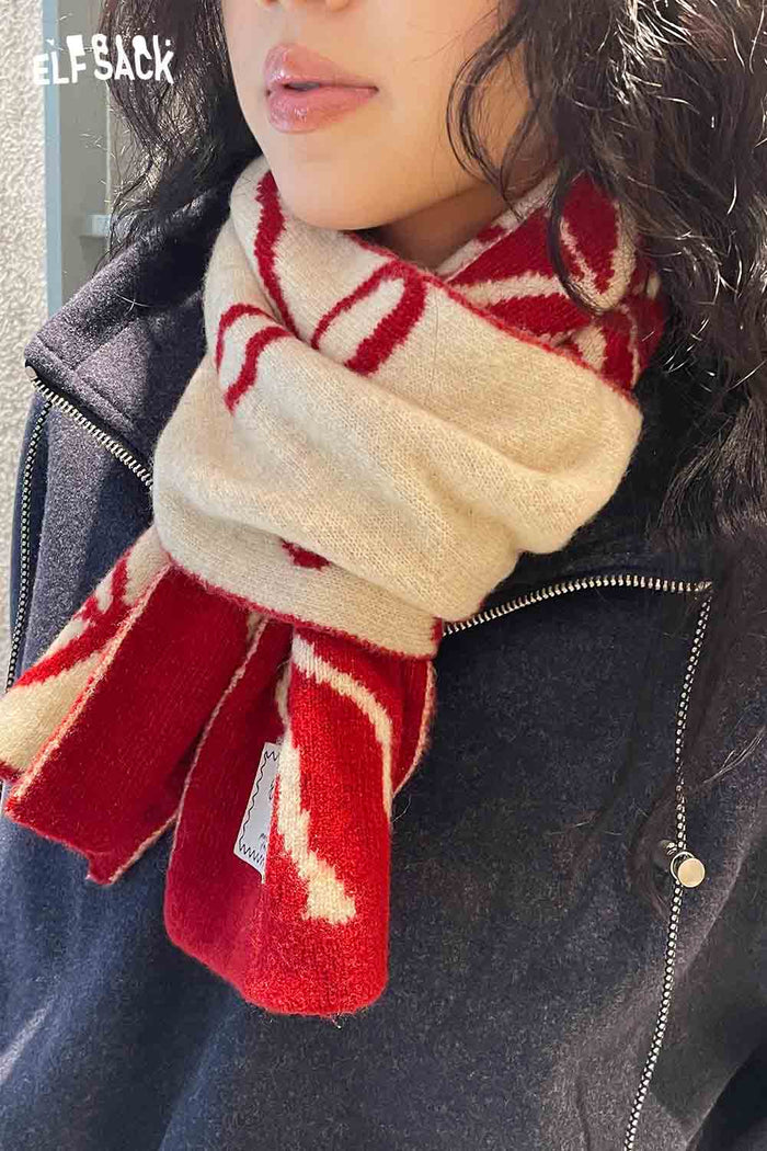 ELFSACK Soft Bow Graphic Neck Warmer Accessory